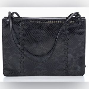 Fossil Snake skin pattern leather clutch